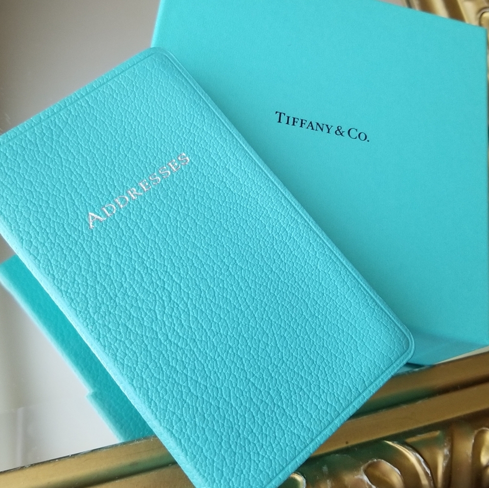 ❗Tiffany and Co. Leather Address Book with Silver Page Edging❗
